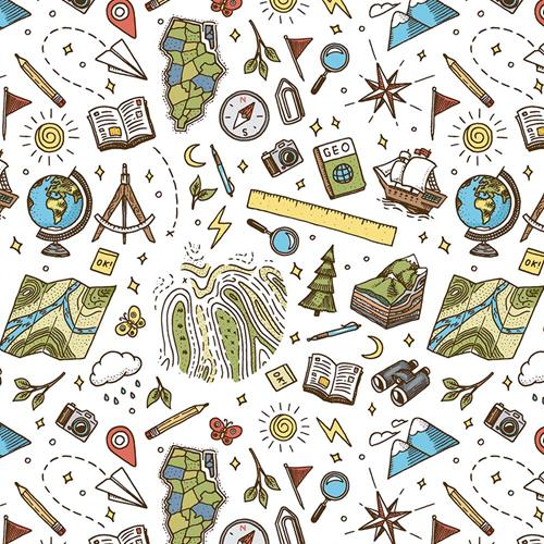 Crafty By Chatham School Days 100% Cotton 140cm Wide Crafty Cottons Fabric For Crafting, Sewing, Dressmaking, Home Décor