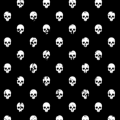 Crafty By Chatham Crackelled Skulls 100% Cotton 140cm Wide Crafty Cottons Fabric For Crafting, Sewing, Dressmaking, Home Décor