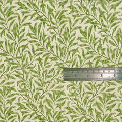 Crafty by Chatham Glyn 100% Cotton 140cm Wide William Morris Willow Bough Crafty Cottons Digitally Printed Fabric; Sage