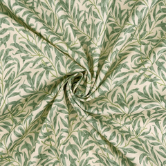 William Morris 100% Cotton 140cm Wide Willow Bough Duckegg Crafty Cottons Digitally Printed Fabric For Crafting, Quilting, Dressmaking