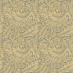 Crafty by Chatham Glyn 100 % coton 140 cm de large William Morris Willow Bough Tissu imprimé numériquement Crafty Cottons ; Sauge