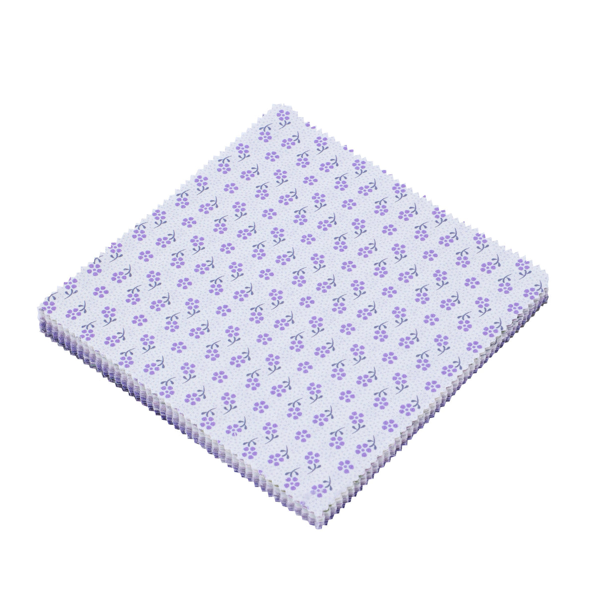 CraftsFabrics Lavender Dreams 40Pcs 100% Cotton Charm Pack