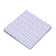 CraftsFabrics Lavender Dreams 40Pcs 100% Cotton Charm Pack