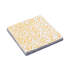 CraftsFabrics 2,5 x 44 Zoll, Blumen- und Karomuster, 42-teiliges Charm-Pack, 100 % Baumwolle, vorgeschnittener Stoff zum Quilten, Scrapbooking, Nähen, Patchwork
