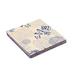 CraftsFabrics Vintage Ornamental Prints - The Old Dream of Prosperity Charm Pack 5” (40pcs) – 100% Cotton Precut Fabric Squares