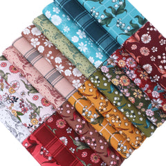 CraftsFabrics Autumn Scenery Charm Pack 5” (40pcs) – 100% Cotton Precut Fabric Squares
