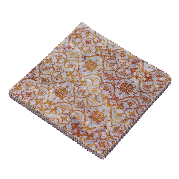 CraftsFabrics Rustic Tapestry 40Pcs 100% Cotton Charm Pack