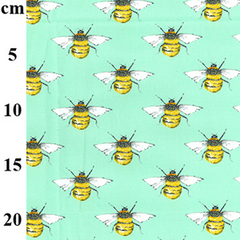 Rose & Hubble Cotton Poplin 100% Cotton Animal Designs Honeybees Printed Fabric Ideal for Quilting, Dressmaking, Sewing and Crafting