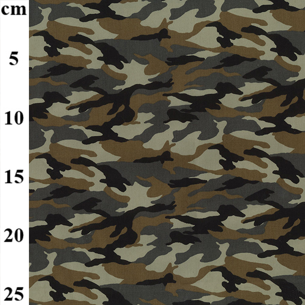 Rose &amp; Hubble Dschungel-Camouflage, 100 % Baumwoll-Popeline (CP0437)