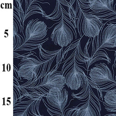 Rose & Hubble 100% Cotton Poplin Animal Designs Silky Peacock Feathers Fabric Ideal for Sewing, Quilting, Dressmaking and Patchwork