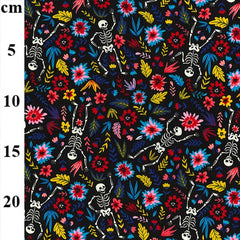 Halloween Cotton Poplin Black Cotton Fabric 45’ Wide. 100% Cotton.Ideal for Children's Fabrics, Crafting, Sewing, Patchwork, and Dressmaking