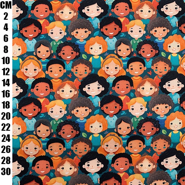 Joyful Friends 100% Cotton Poplin Fabric