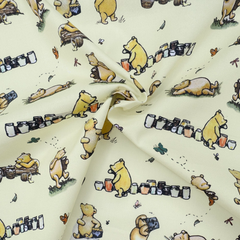 Crafty By Chatham Glyn Winnie Characters Pooh Bear 100% Cotton 112cm Wide Digital Printed Craft Cotton for Sewing, Quilting & Dressmaking