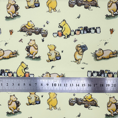 Crafty By Chatham Glyn Winnie Characters Pooh Bear 100% Cotton 112cm Wide Digital Printed Craft Cotton for Sewing, Quilting & Dressmaking