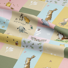 Tissu numérique Mickey Mouse couleur chocolat 100 % coton 145 cm de large, idéal pour l'artisanat, le matelassage, la couture, la confection de vêtements et les loisirs créatifs pour enfants