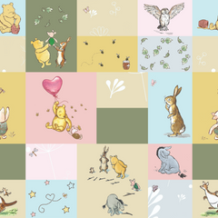 Tissu numérique Mickey Mouse couleur chocolat 100 % coton 145 cm de large, idéal pour l'artisanat, le matelassage, la couture, la confection de vêtements et les loisirs créatifs pour enfants