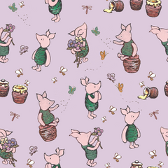 Crafty by Chatham Glyn 100% Cotton Winnie The Pooh Percale 7Pcs Fat Quarter Bundle Packs for Quilting, Arts, Crafts, DIY Projects