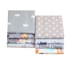 CraftsFabrics 8pcs 40*50cm Cartoon Animals Cotton Fat Quarters Bundle