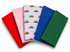 CraftsFabrics Lot de 5 carrés de tissu imprimé léopard pour quilting, scrapbooking, couture, loisirs créatifs, vêtements pour bébé et chambre d'enfant 