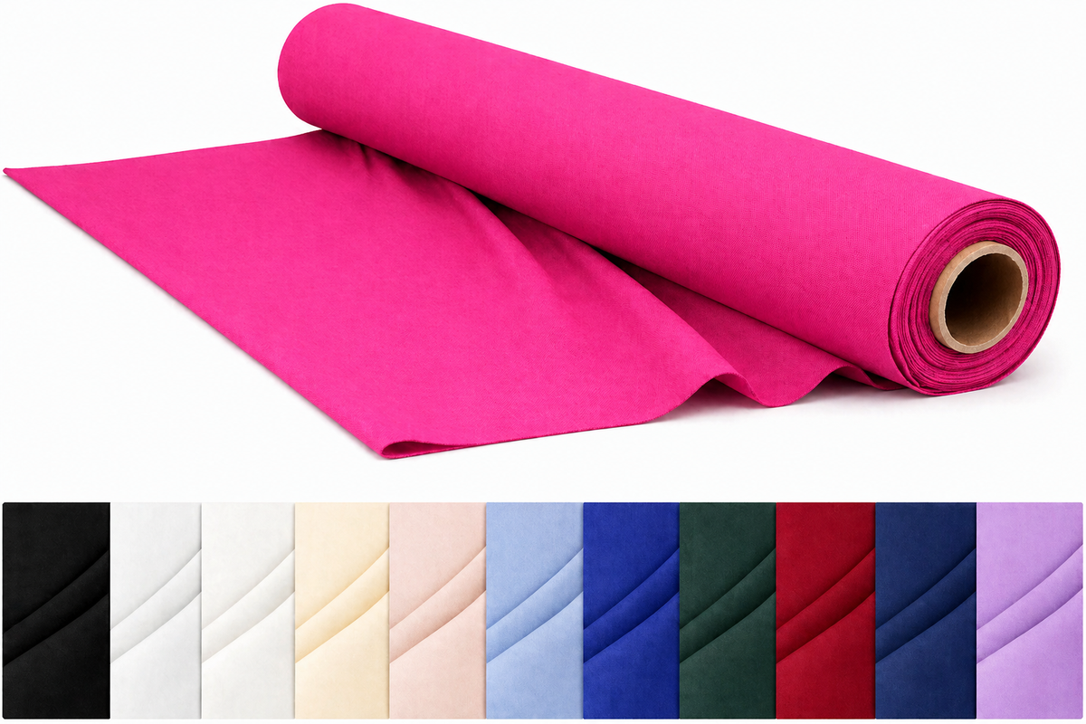 CraftsFabrics Plain Dyed Homespun Cotton Fabric