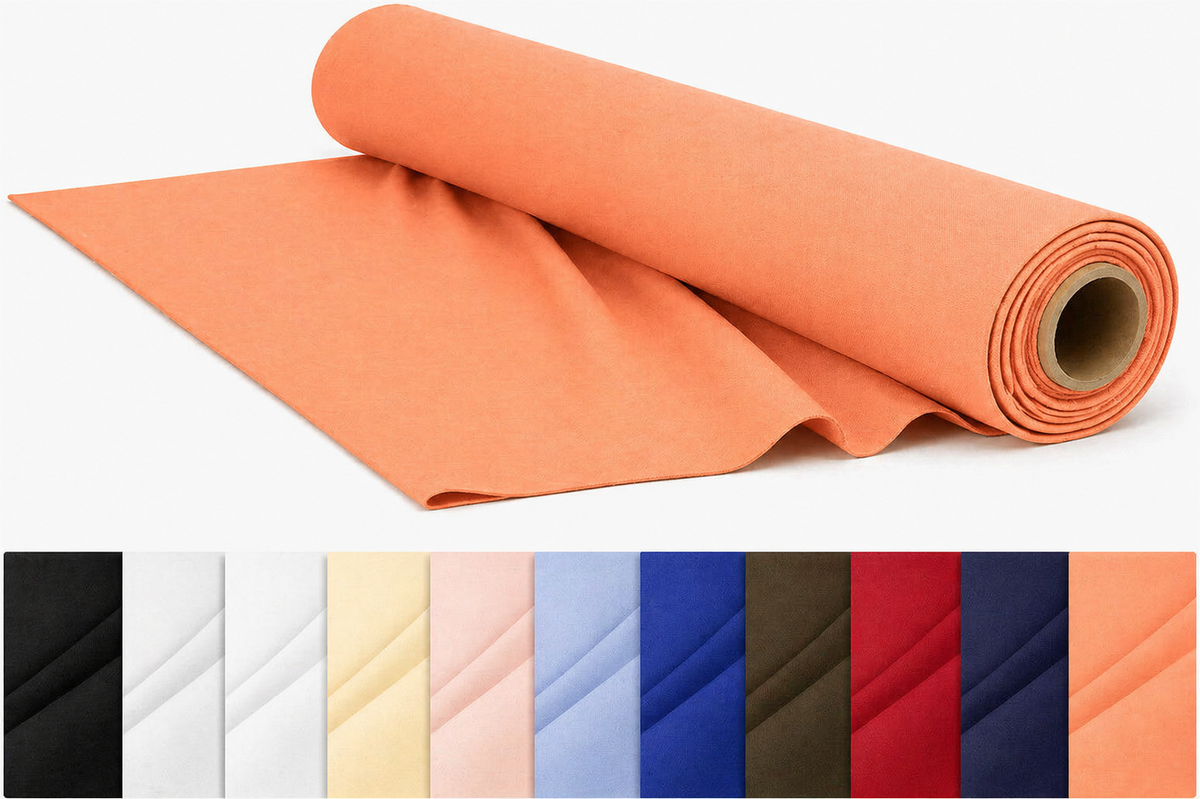CraftsFabrics Plain Dyed Homespun Cotton Fabric