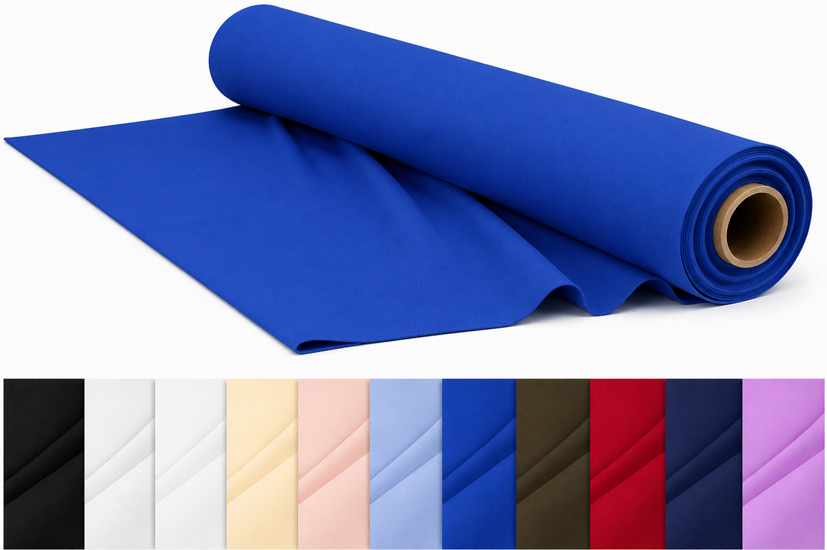 CraftsFabrics Plain Dyed Homespun Cotton Fabric
