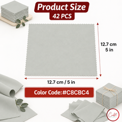 CraftsFabrics Red 100% Cotton 42pcs Plain 5"x 5" Charm Pack