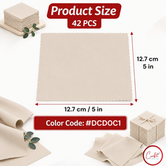 CraftsFabrics Red 100% Cotton 42pcs Plain 5"x 5" Charm Pack