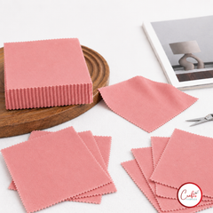 CraftsFabrics Red 100% Cotton 42pcs Plain 5"x 5" Charm Pack