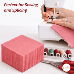 CraftsFabrics Red 100% Cotton 42pcs Plain 5"x 5" Charm Pack