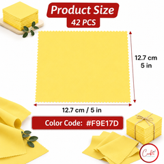 CraftsFabrics Red 100% Cotton 42pcs Plain 5"x 5" Charm Pack