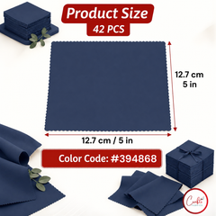 CraftsFabrics Red 100% Cotton 42pcs Plain 5"x 5" Charm Pack