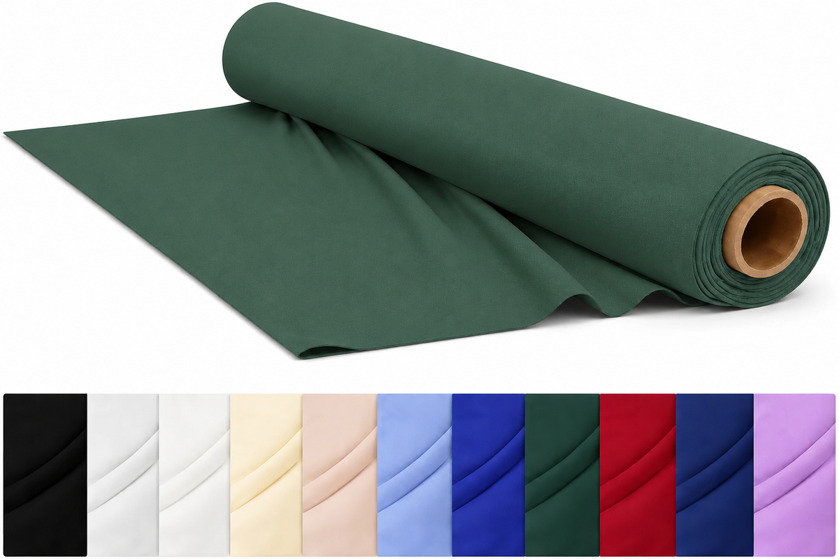 CraftsFabrics Plain Dyed Homespun Cotton Fabric