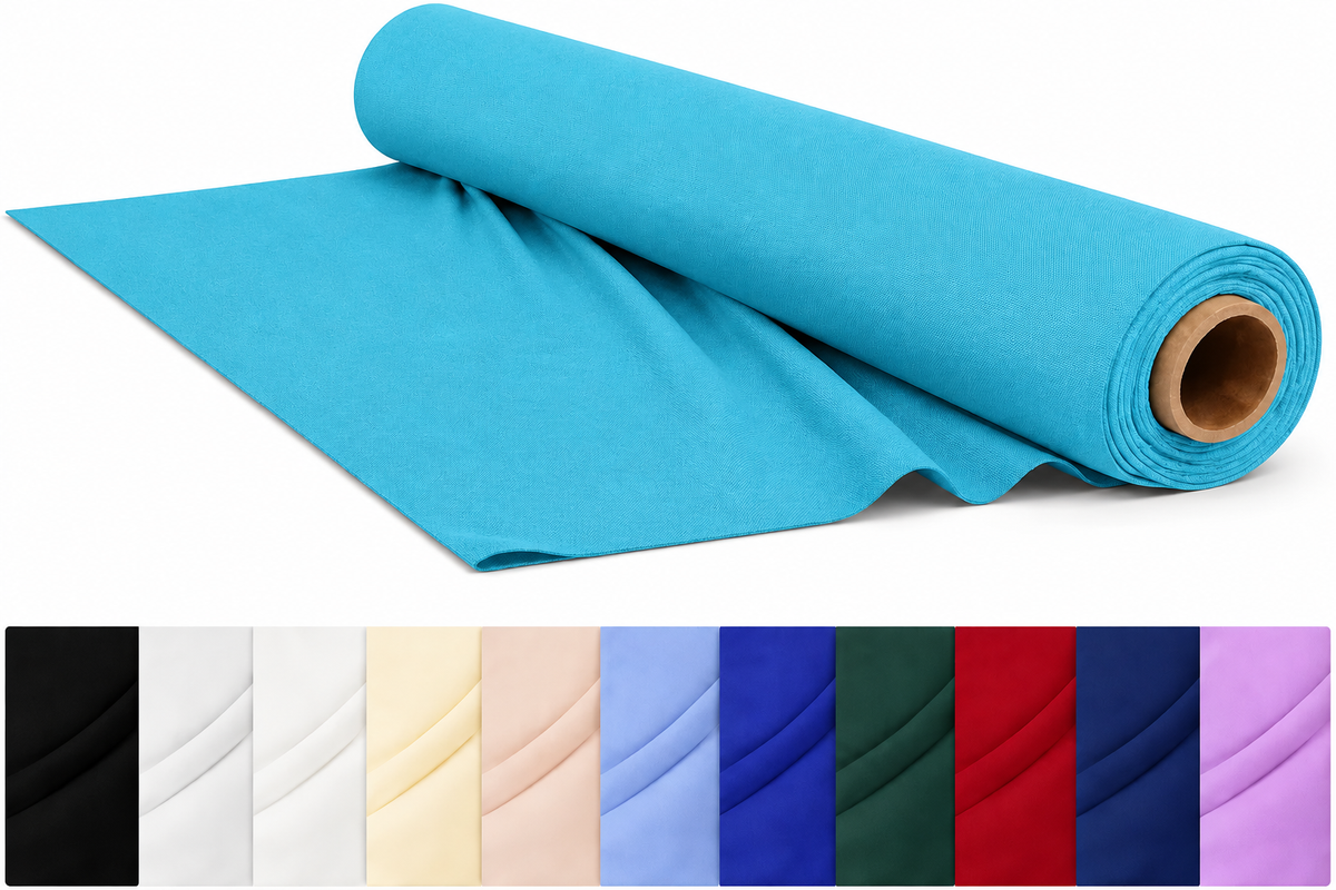 CraftsFabrics Plain Dyed Homespun Cotton Fabric