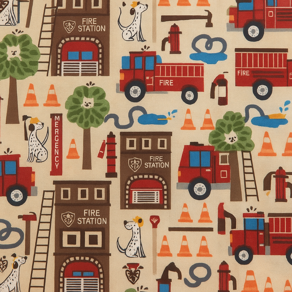 The Craft Cotton Co. 100% Cotton Search and Rescue Fabric 110cm Wide Fabric for Crafting, Sewing, Quilting, Home Decor