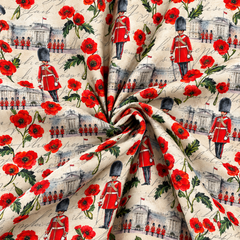 Poppy Parade 100% Cotton Poplin Fabric