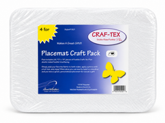 Placemat Bosal Craft-Tex 4Pcs 100% Cotton Plus Double-Sided Fusible Interfacing