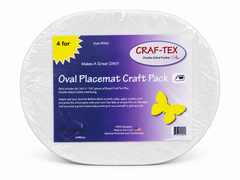 Placemat Bosal Craft-Tex 4Pcs 100% Cotton Plus Double-Sided Fusible Interfacing