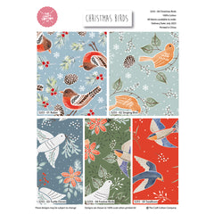 Christmas Birds –Printed Christmas Fabric-100% Cotton Fabric- By Meter, Half Meter, Long Quarter or Fat Quarters