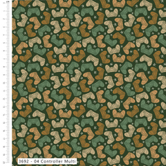 Combat Quest Printed Fabric 5Pcs 45cm x 55cm Wide Fat Quarter Bundle for Bean Bags, Play Zones and Childrens Crafting