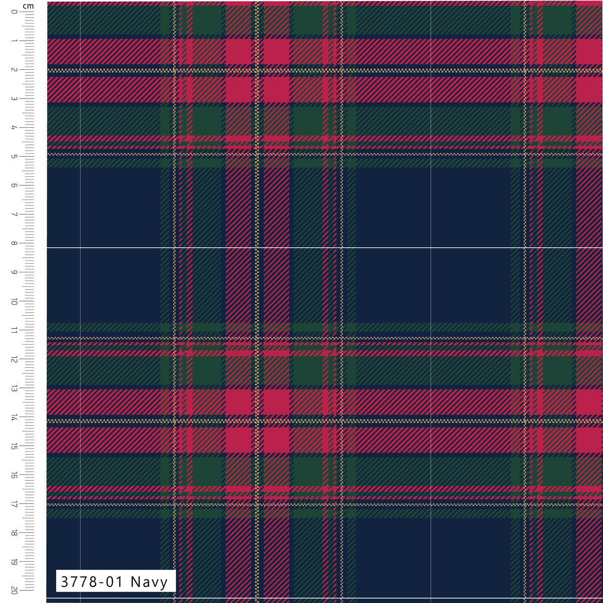 Cosy Checks 112cm Wide 100% Cotton Printed Fabric