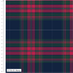 Cosy Checks 100% Cotton 5Pcs Fat Quarter Bundle