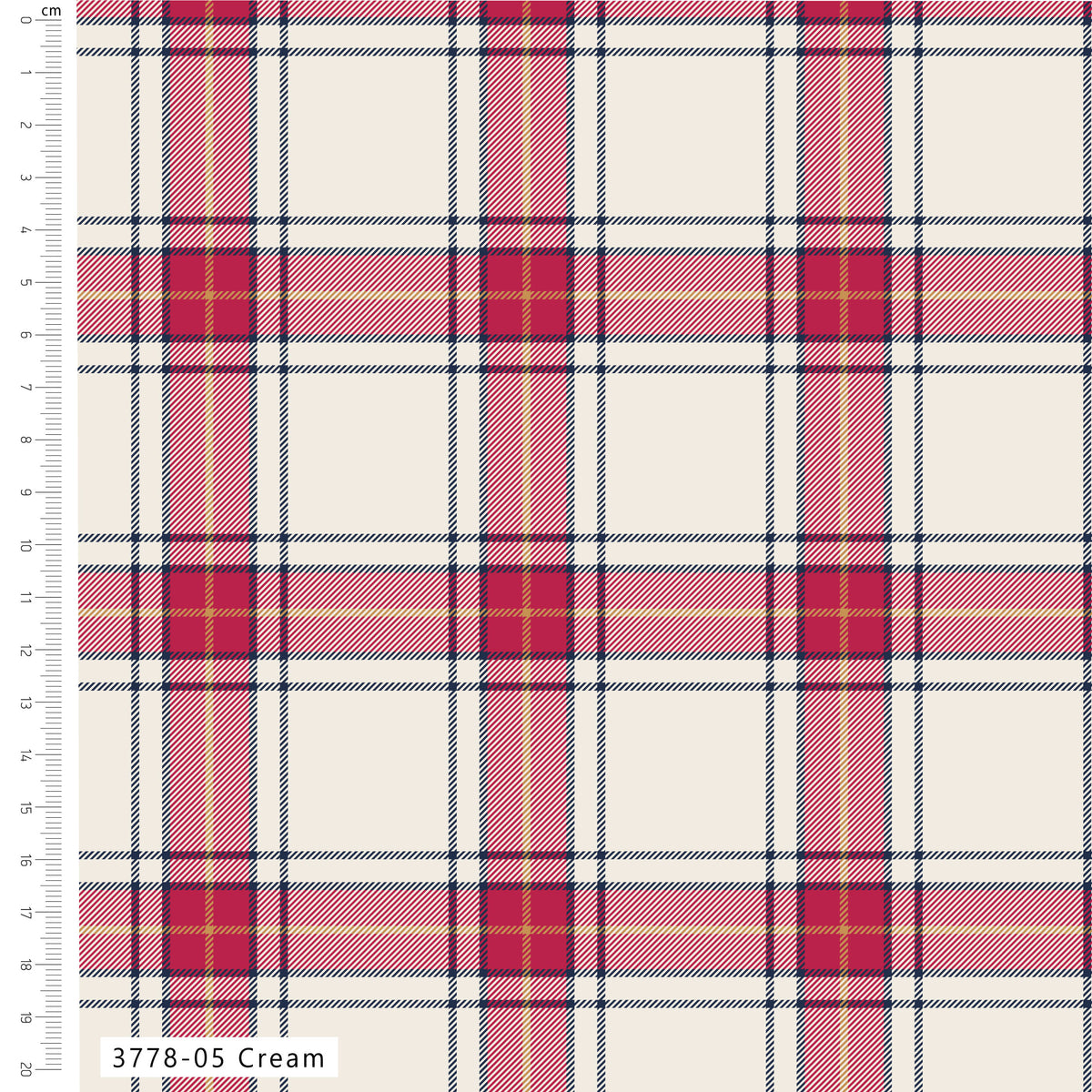 Cosy Checks 112cm Wide 100% Cotton Printed Fabric