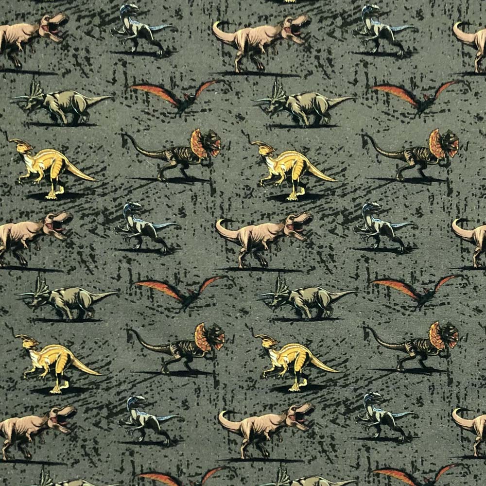 Jurassic Park Dinosaurs Fabric 100% Cotton Children's Fabric (CCL009)