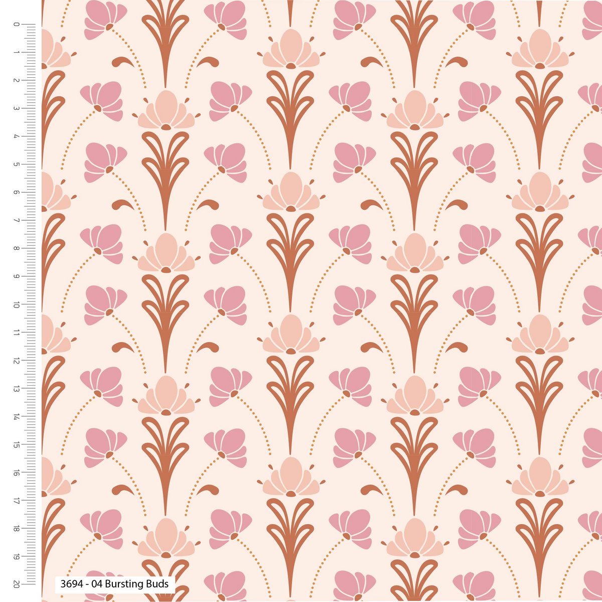 Deco Blooms By Craft Cotton Co. 100% Cotton Digitally Printed Fabric