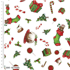 Driving Gnome for Christmas by Debbi Moore 100% Cotton 110cm Wide Christmas Fabric for Sewing, Crafting, Dressmaking, Patchwork