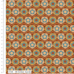 Make + Believe Dunhaung Dream Dynasty Tiles 100% Cotton 45x55cm Wide 4Pcs Fat Quarters Bundle for Quilting, Dressmaking, Patchwork