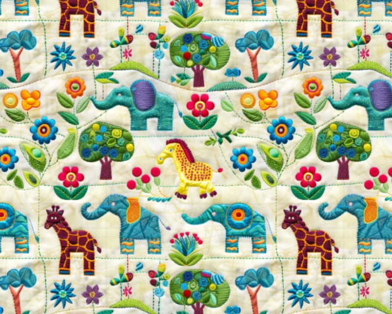 Empee Studio Embroidered Animals - ESDC12