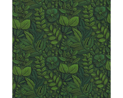 Needlework Leaves 100% Cotton Printed Fabric