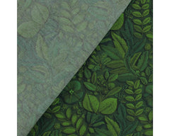 Needlework Leaves 100% Cotton Printed Fabric